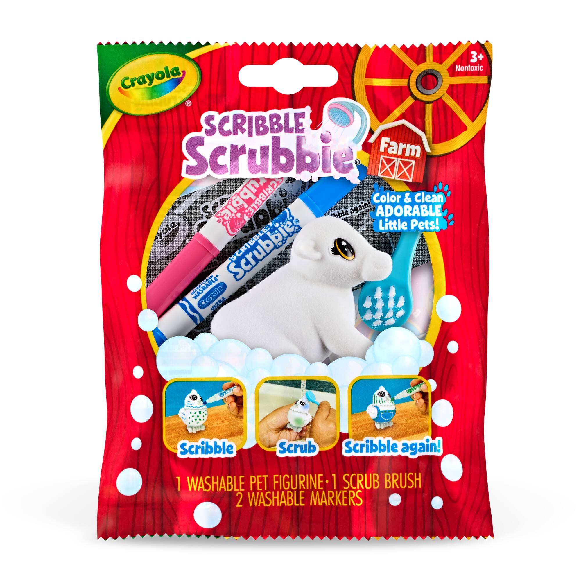 Crayola® Scribble Scrubbie® Farm Animal Blind Pack